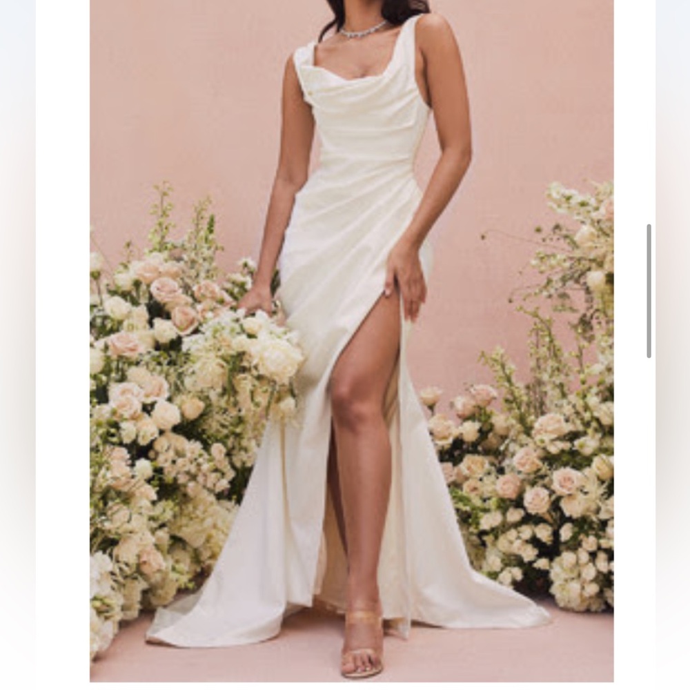 House of CB  Ivory Draped Corset Bridal Gown Limited Edition -  “DELPHINE” Gown
